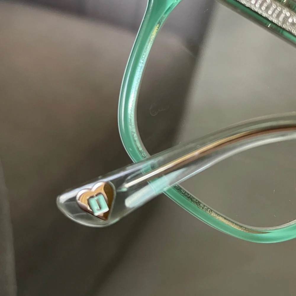JUICY COUTURE JU152 Tortoise Mint Turquoise Rectangle Cat Eye FRAMES 135